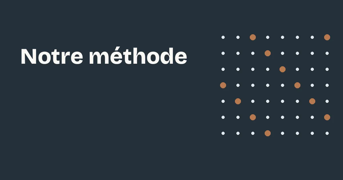 Notre méthode